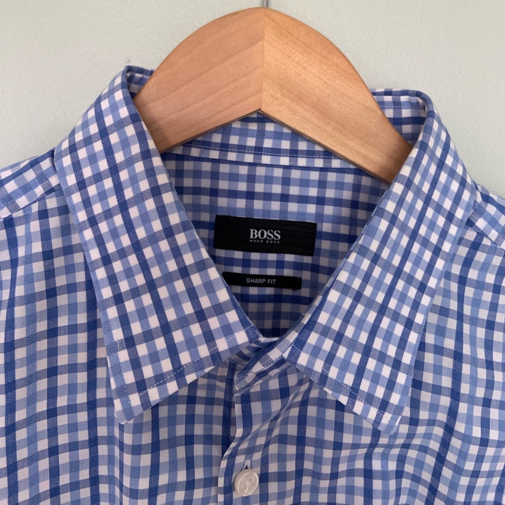 Hugo Boss, gingham button down